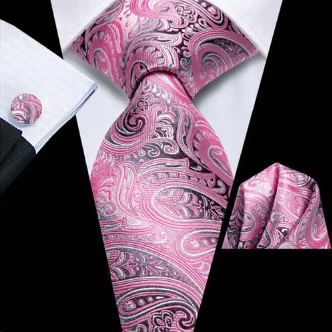Hi-tie Mens Tie Extra Long Paisley Silk Wedding Men Fashion Design Qme 3581-1571