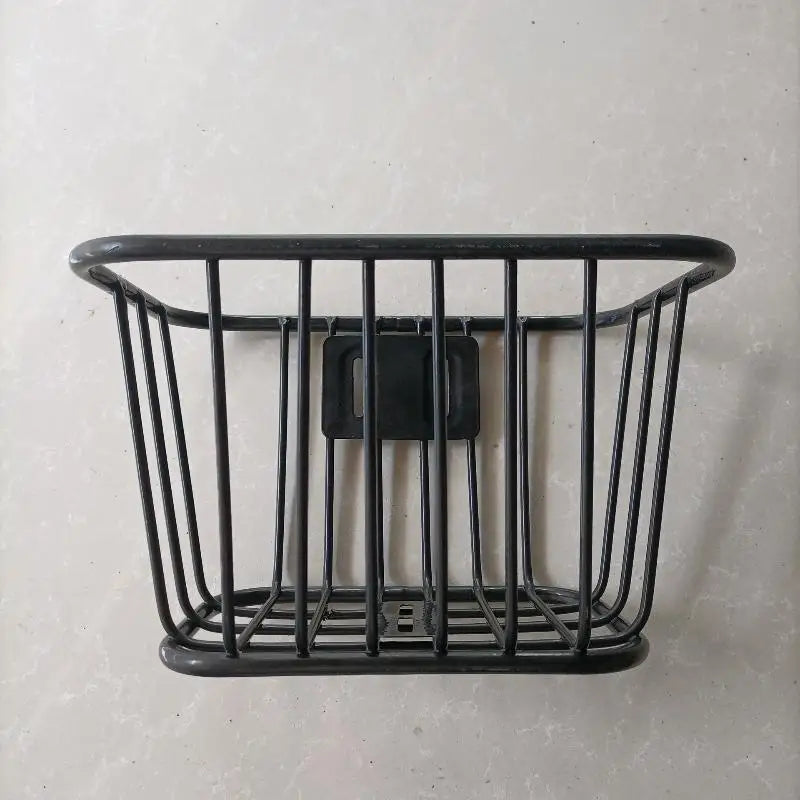 Adjustable Black Bike Rear Basket Easy Install Bicycle Fixed Durable Qme A1