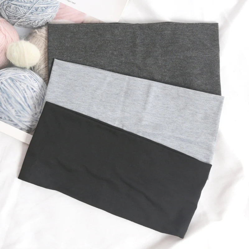 Wide Headband Sports Cycling Wash Face Hairbands Soft Yoga Knitted Qme