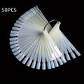 50 Pcs Clear Nail Swatches Sticks Nail Art Supplies For Nail Art Polish Display, Transparent Nail Practice Tips Sample Sticks Qme Pointed Transparent
