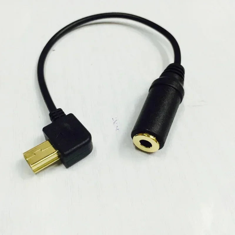 Audio Cable Cord for Sports Camera, 1pc 3.5mm Jack Female To Mini USB Male, Adapter for Active Clip Mic Microphone Qme