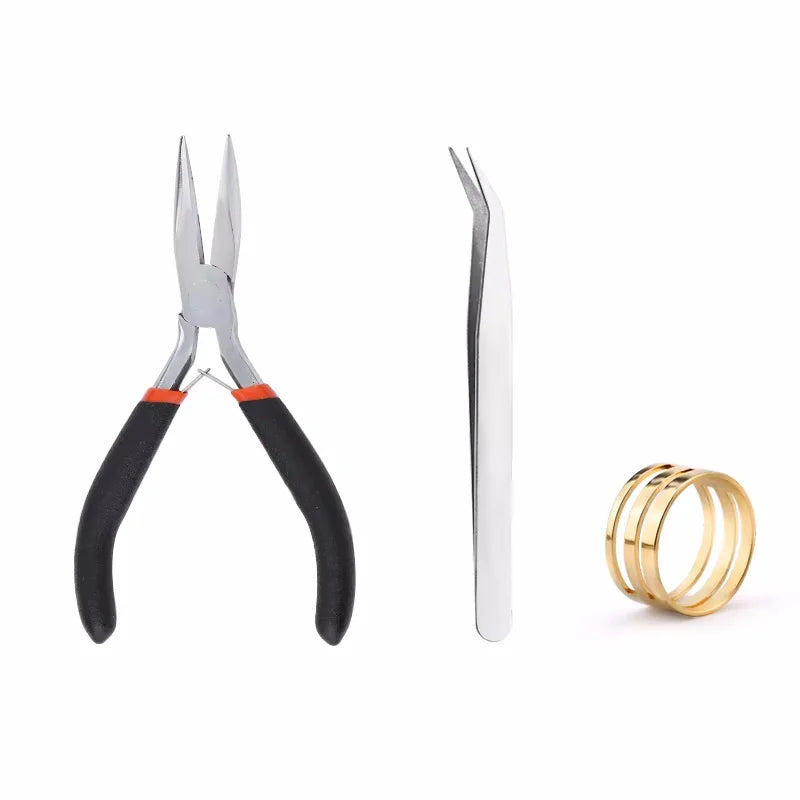 Alloy Accessories Jewelry Findings Set Earring Making Kit Lobster Clasp Open Jump Rings Repair Tools DIY Jewelry Making Supplies Qme 8
