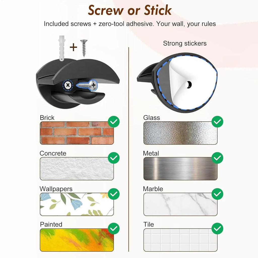 Hat Hooks For Wall 10 Pieces No Punching Hat Hanger No Punching Adhesive Hooks For Bathroom Shower Kitchen Bedroom Apartment Qme