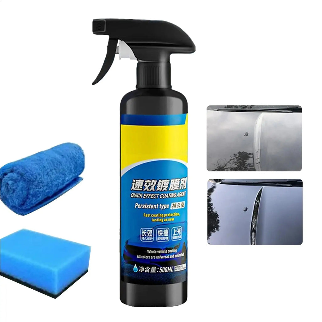 Coating Spray Car Scratch Wax Coating Spray 500ml Scratch Wax Polishs Waterless Wash Oil Film Glass Cleaner Paint Sealant Gloss Qme