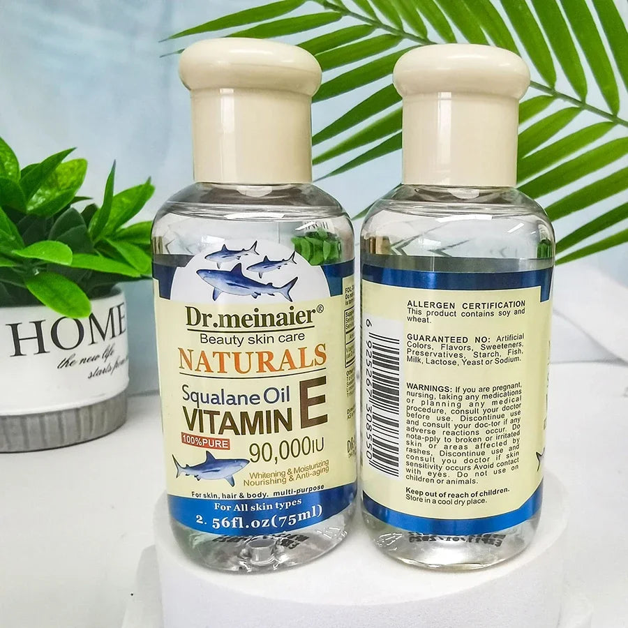 Vitamin E Face Essence Oil Morning Night Whitening Shrink Pores Anti Qme Squalane Oil
