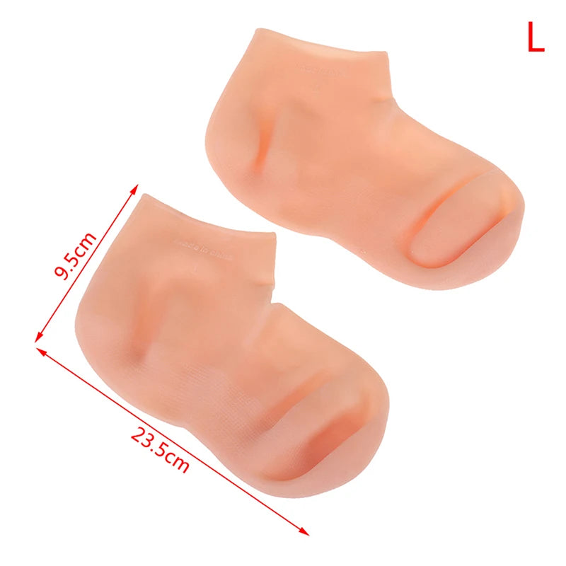 1 Pair Moisturizing Silicone Gel Socks Gloves Foot Hand Care Qme L39-41