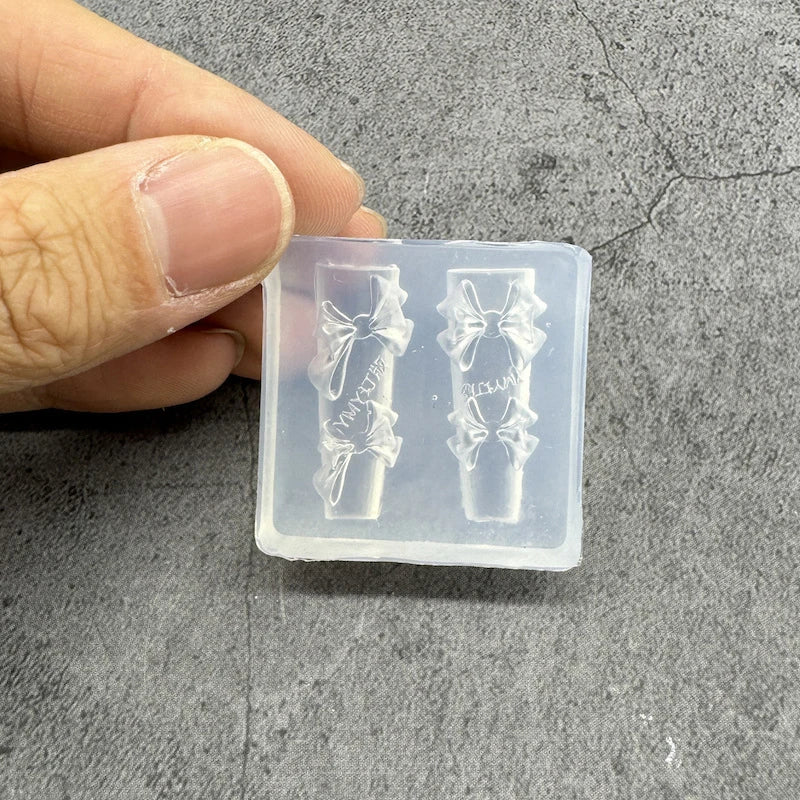 3D Silicone Transparent Nail Mold Lotus Leaves Nails Carving Template