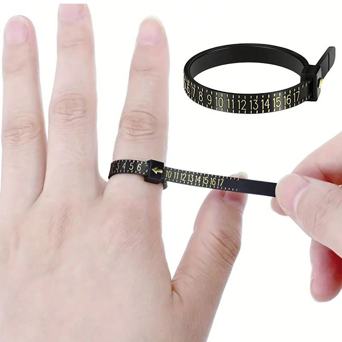 1pc Ring Size Measuring Instrument Ring Size Measuring Instrument Male and Female Finger Size, Ring Measuring Tool Qme