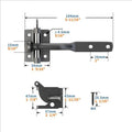 Auto Gate Latch Bolt Heavy Duty Slam Catch Universal Fit Metal Garden Qme A1