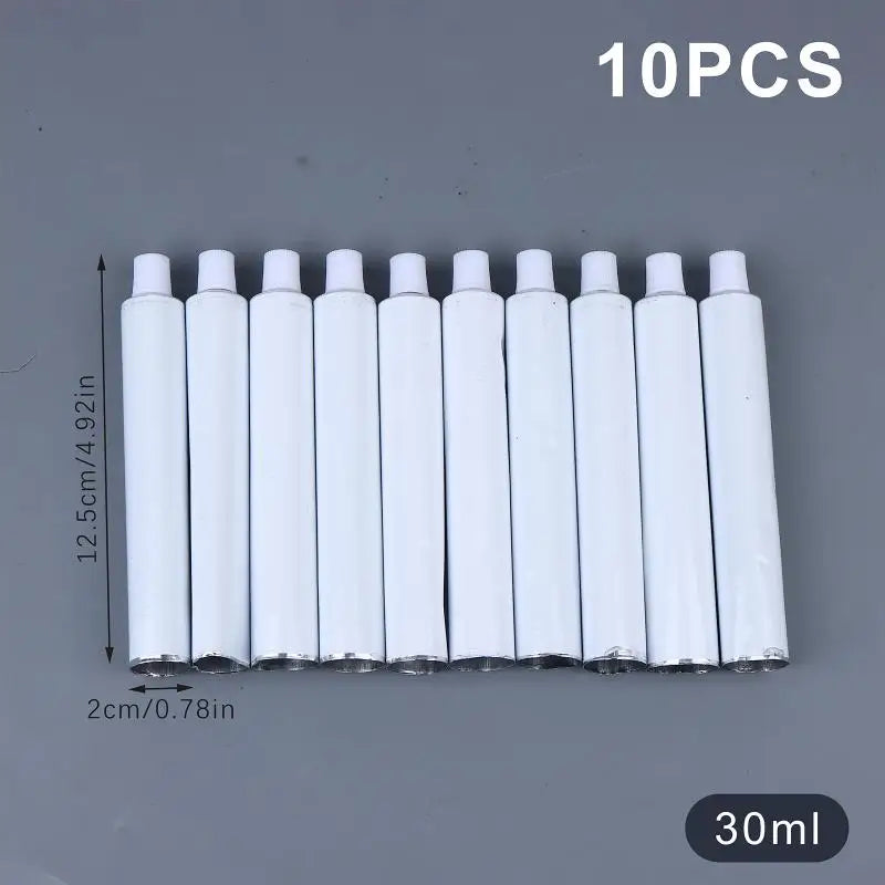 Empty Aluminum Paint Tubes 30 60 Storing Acrylic Watercolors Gouaches Qme A1