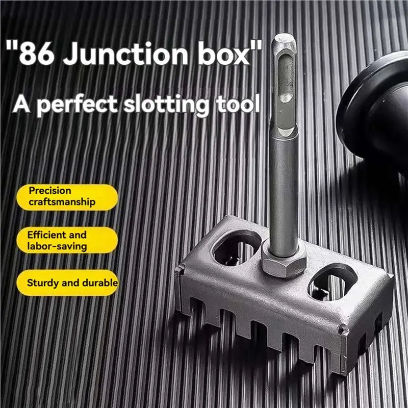 A02F-3X Square Hole Cutter For 86-Type Box Electric Hammer Hole Expansion Electrician Wall Socket Slotting Installation Qme