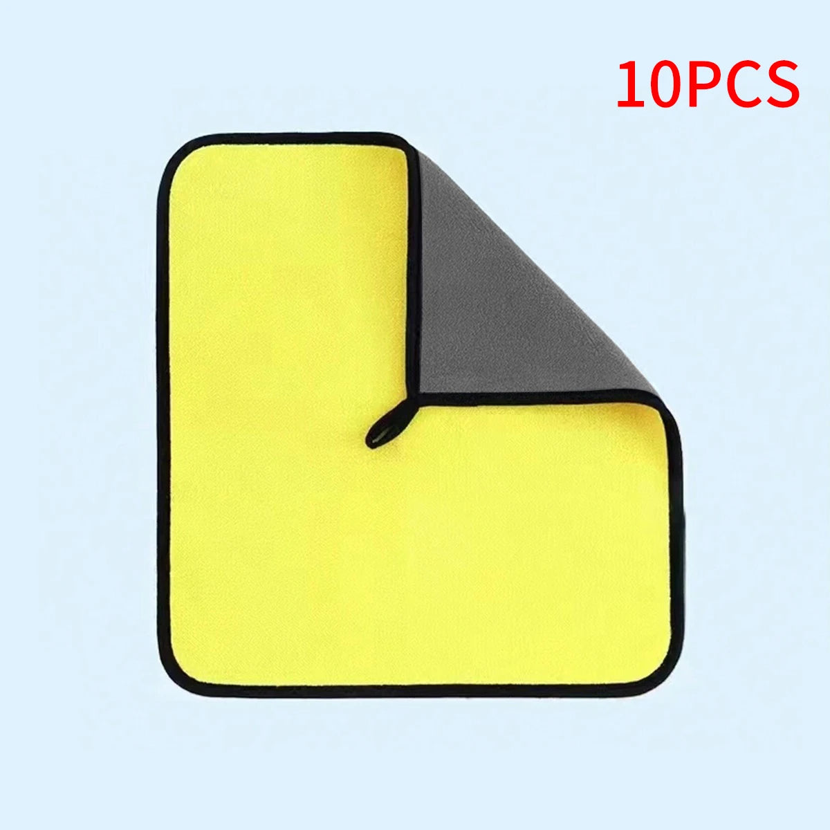 5 30X30cm High-density Coral Fleece Car Wash Towel Thickened Qme 10 yellow towels