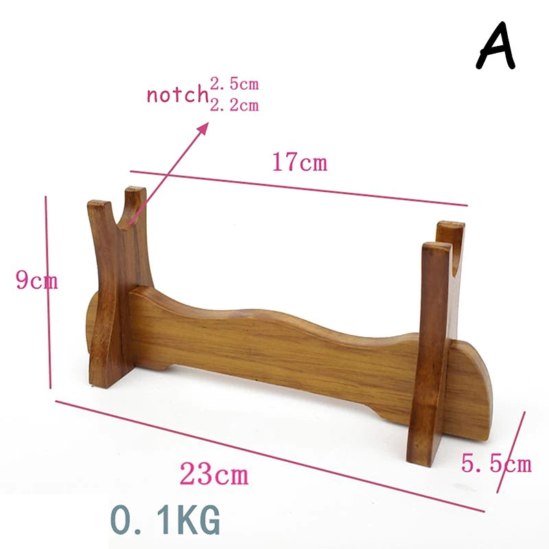 Knife Cosplay Sword Magic Wand Storage Rack Bracket Solid Wooden Qme 1STORY A