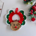 Christmas pet collars, cat scarves, Christmas decorations, bell ties, cute necklaces, woven outfits i Qme green L