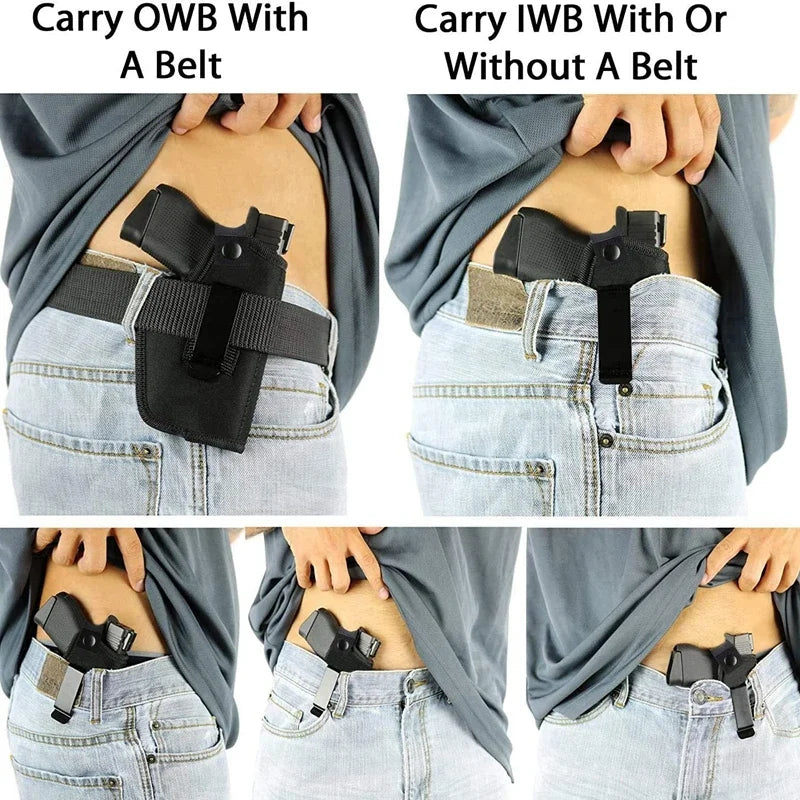 Holster Right Left OWB IWB Universal Inside Concealed Carry G17 19 23 Qme