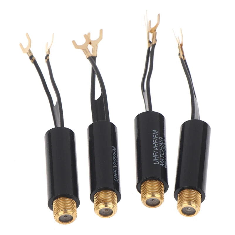 2 5 Transforme 75 Ohm 300 Adapter UHF VHF FM Antenna Transformer Qme