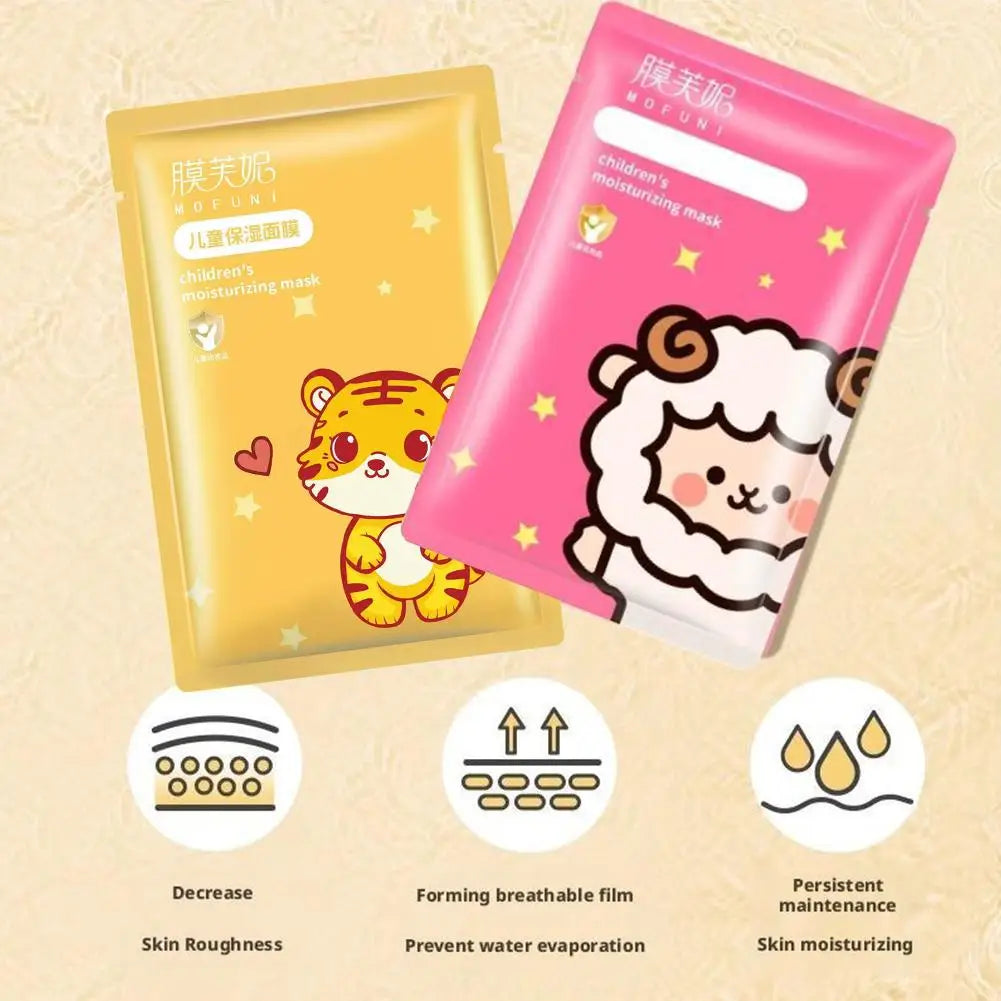 Animal Spa Masks Kids Facial Mask Gentle Hydrating Moisturizing Qme