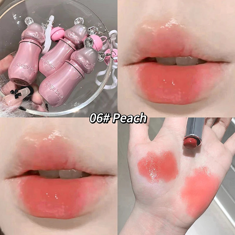 Gege Bear Sweet Pendant Lipstick Matte Mirror Textures Watery Qme GX1292-6