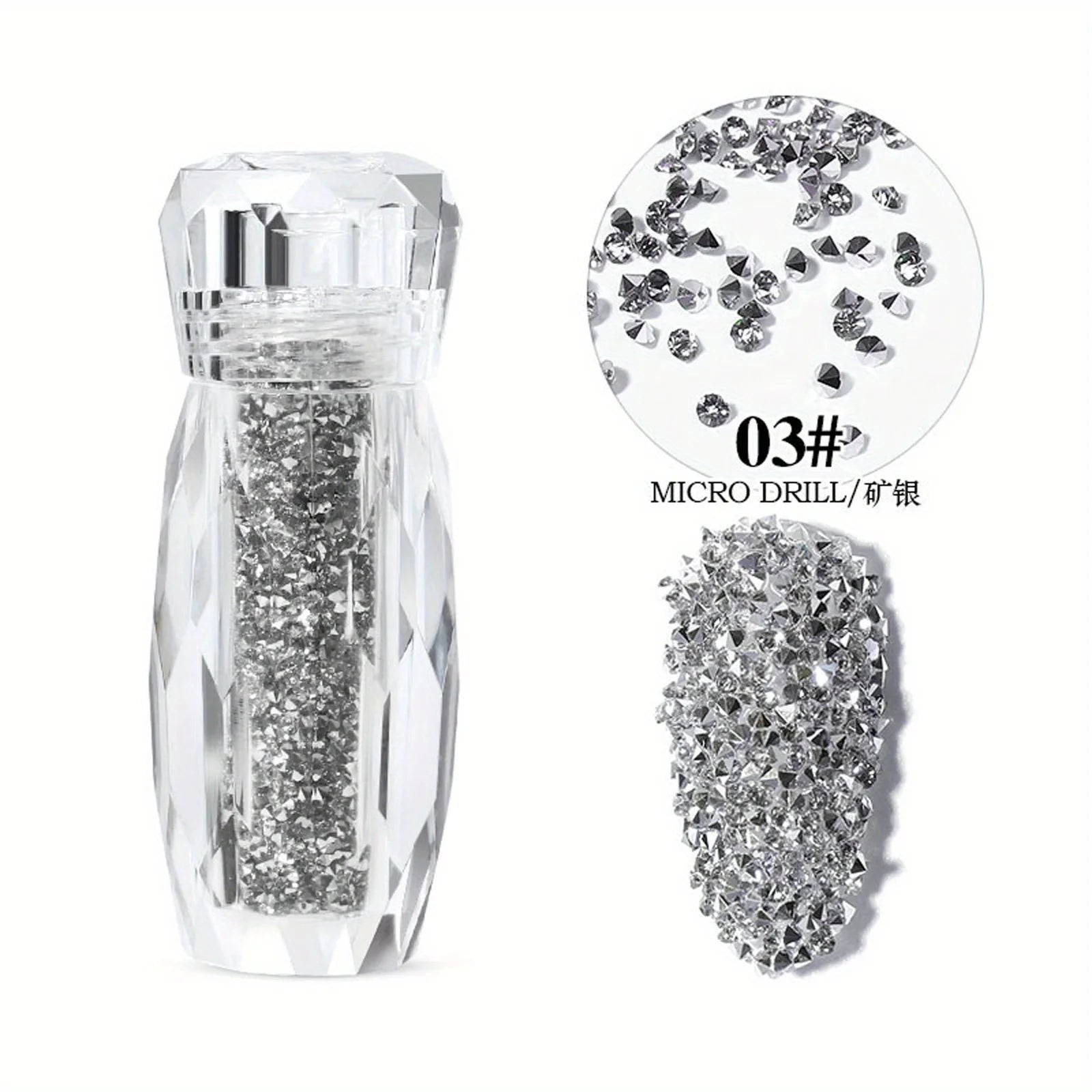 Fairy Micro Crystal Beads 3D Nail Art Accessories DIY Pixie Design Qme 03