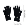 Light Up Gloves 7-Colors Adjustable Cool Costume Mittens LED Gloves for Boys for Performance Christmas Boy Stocking Stuffers Dad Qme Adult