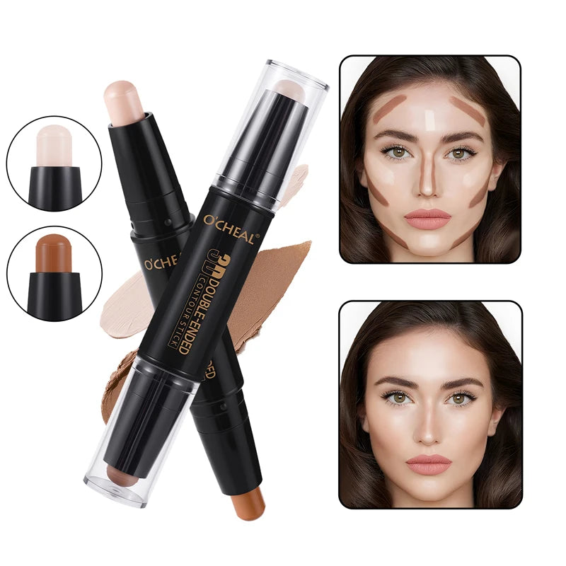 Double Headed 3D Grooming Stick Waterproof Sweat Resistant Qme