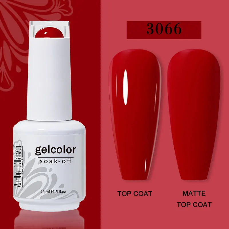 Arte Clavo Red Series Nail Polish Party Colors Gel Varnishes All