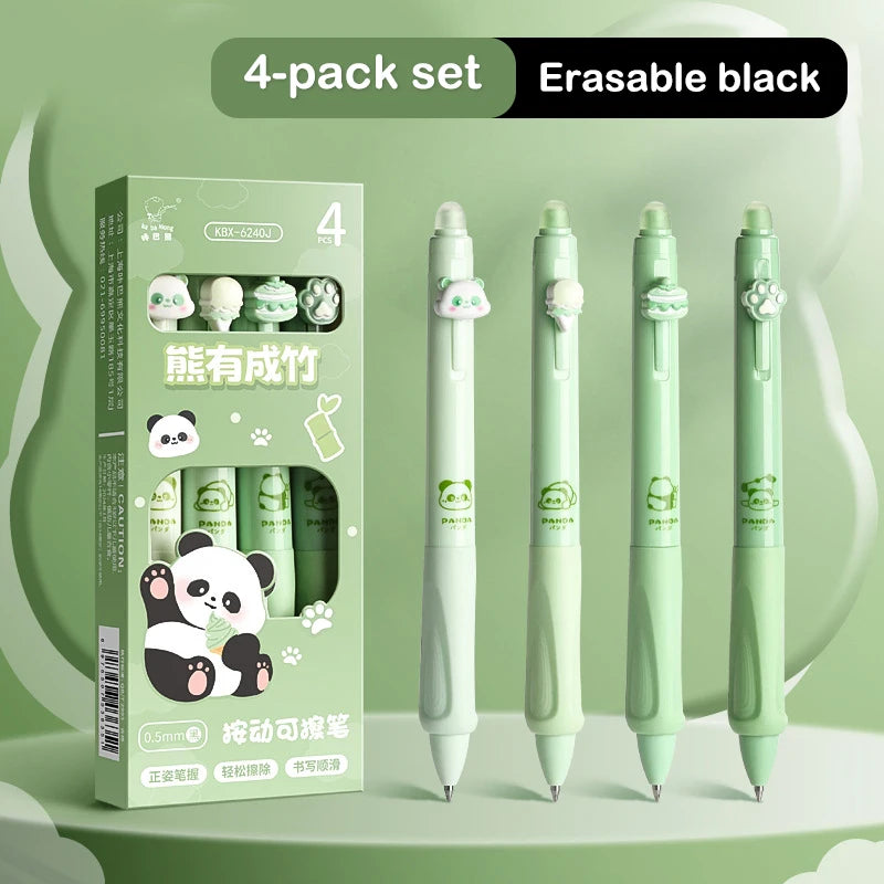 Box Cartoon Cute Erasable Gel Pen Creative Aesthetic Thermal Eraser Qme C Black Ink