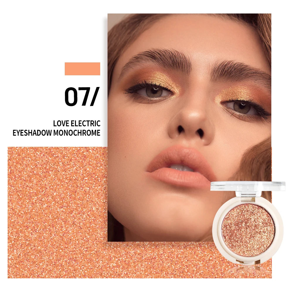 Sparkly Matte Glitter Eyeshadow Single High-pigment Easy Blend Eye Qme Glitter Champagne