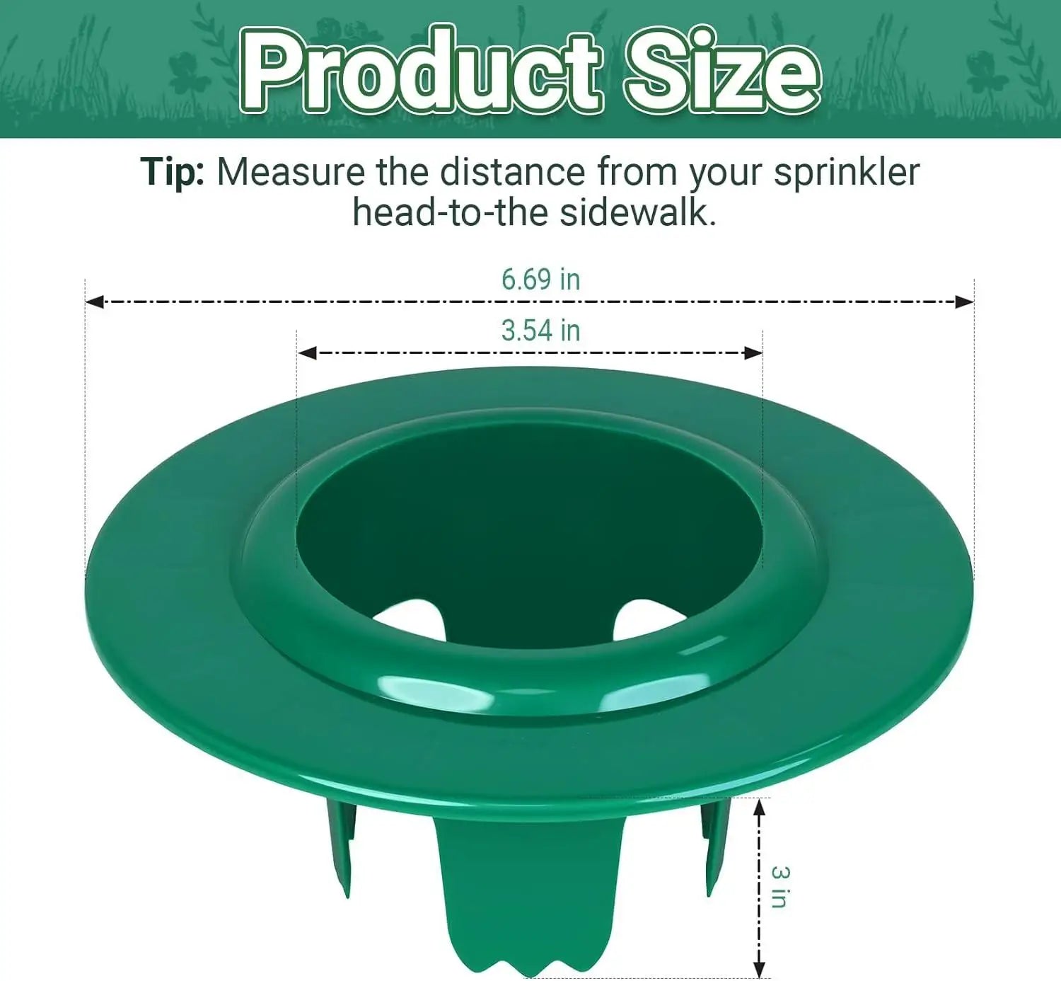 6pcs Sprinkler Guard Secure Fit Adjustable Depth Sprinkler Spray Guard For Lawn Yard Garden Backyard Porch Farm Country Qme