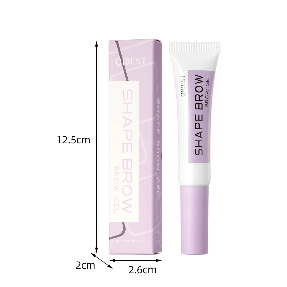 QIBEST Transparent Eyebrow Styling Soap Brows Gel Long Lasting Eyebrow Shaped Creamy Wax Colorless Pomade Lift Natural Wild Brow Qme