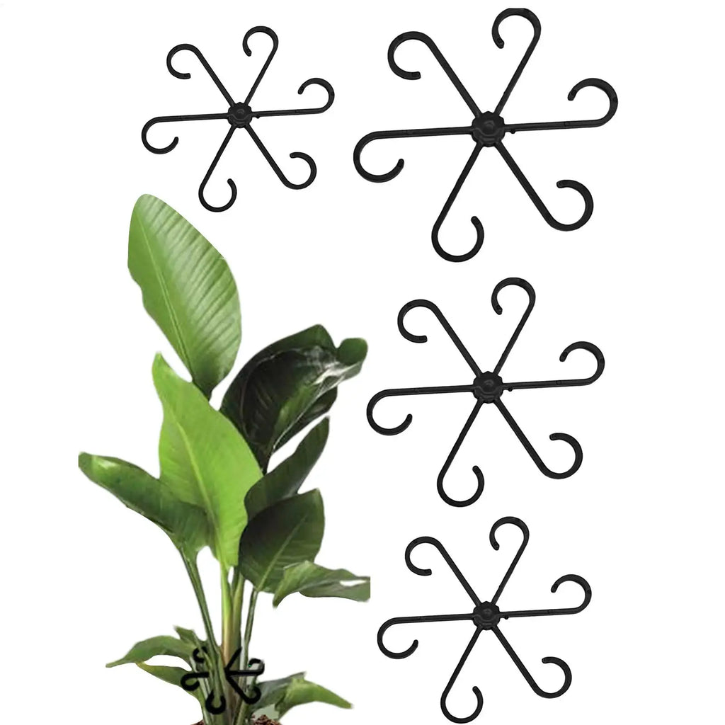 Plant Support 4PCS Climbing Plant Stem Holder Hooks Fixing Clips for Supporting Climbing Alocasia Monstera Vines Flowers Qme