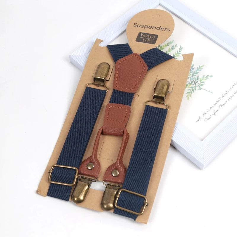 New Suspenders for Children Pants Apparel Kids Suspender Boys Girls Shirt Dress Wedding Party Clip-on Adjustable Y-back Braces Qme A-3