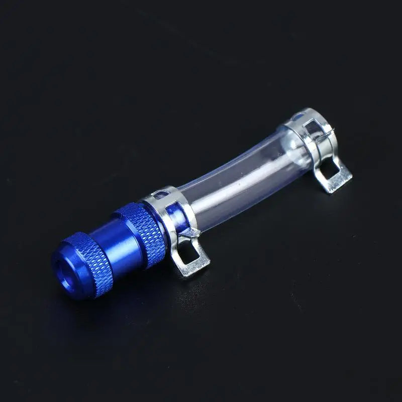 Universal Motorcycle Air Filter Drain Tube Head Use CNC Alloy Plug Qme Blue