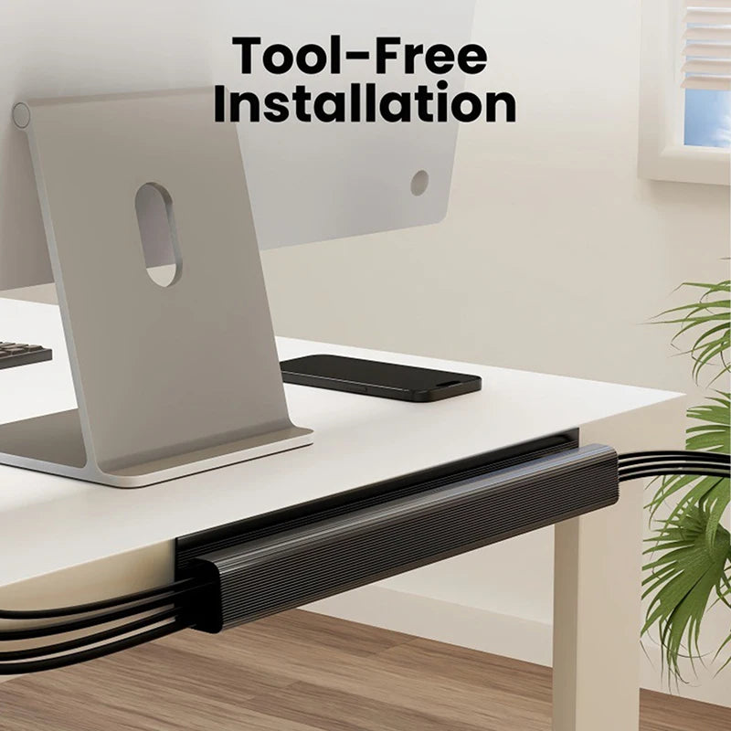 Channel Desk Cable Organizer Management Accessories White Protecter Qme