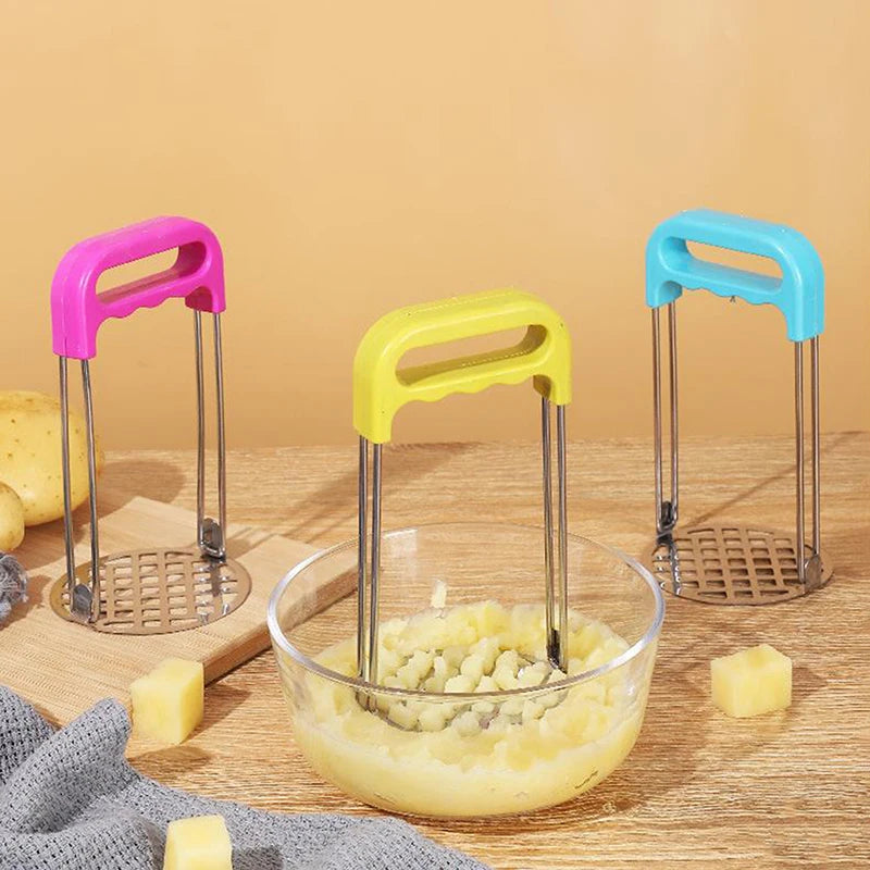 Manual Potato Masher Pressed Smasher Portable Kitchen Tool Babies Qme