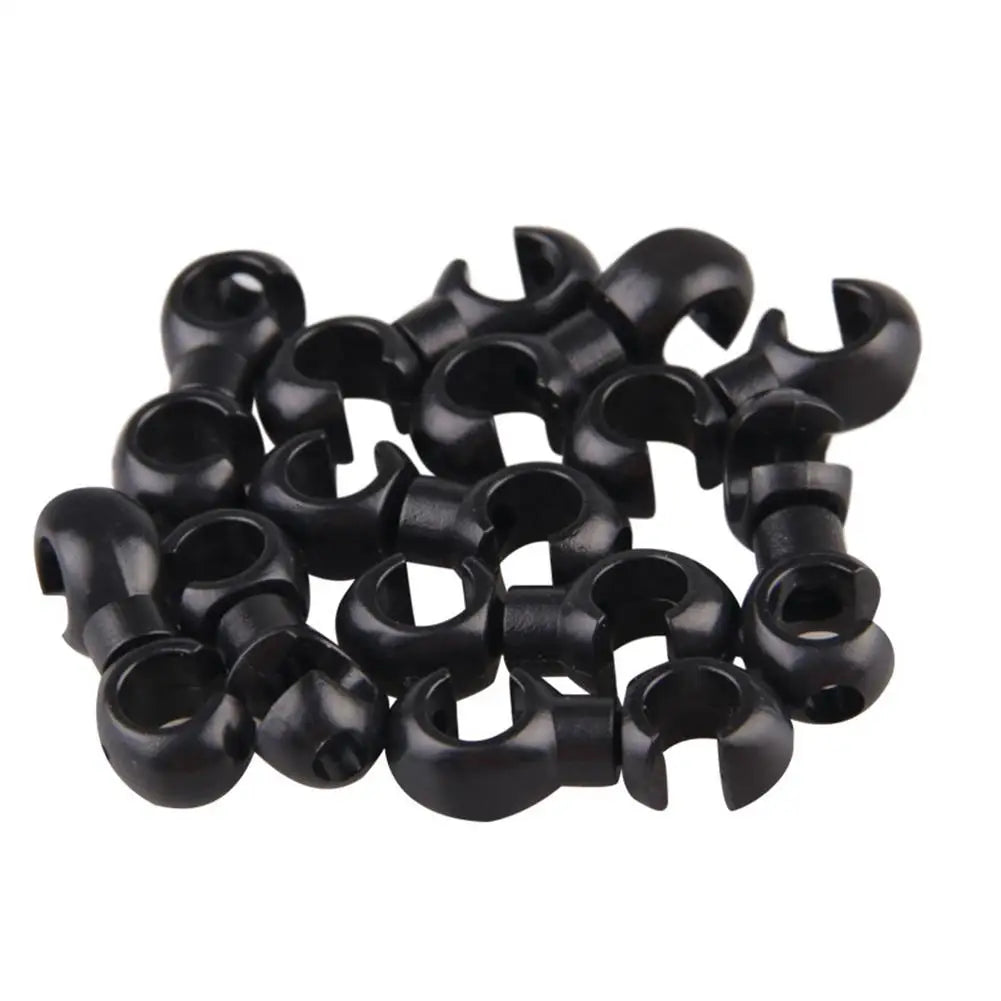 10Pcs/Set S Buckle Bike Brake Derailleur Shift Clips Buckle Cable Line Tube Rotatable MTB Brake Line Clip Ring Clasp Qme