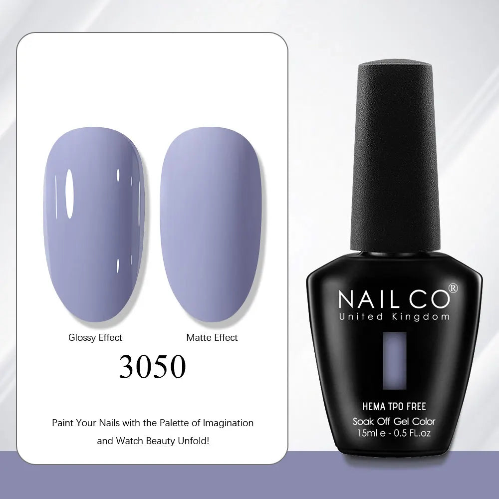 NAILCO Gel Nail Polish Nails Semi-permanent UV Varnish Glitter Glass