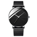 Minimalist Men's Fashion Watches Simple Men Business Ultra Thin Stainless Steel Mesh Belt Quartz Watch relogio masculino Qme 1