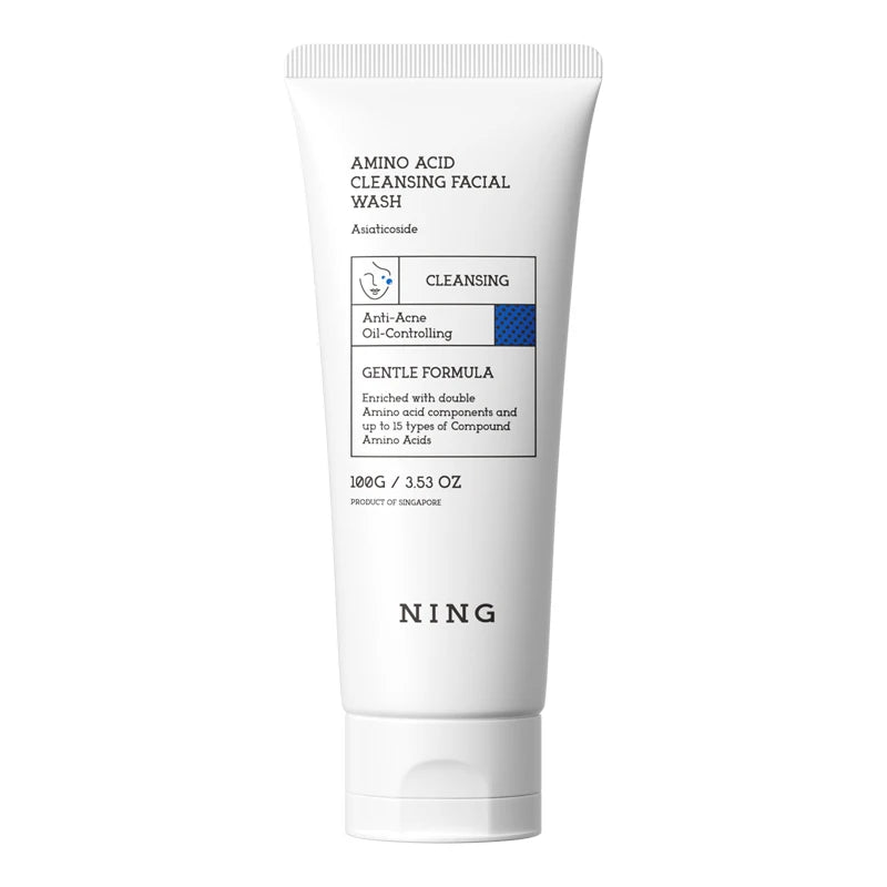 NING Amino Acid Facial Cleanser Gentle Hydrating Deep Cleansing Face Qme 100g