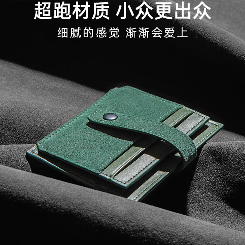 Exquisite High-end Card Bag Flip Fur Cover Ultra-thin Portable Mini Qme