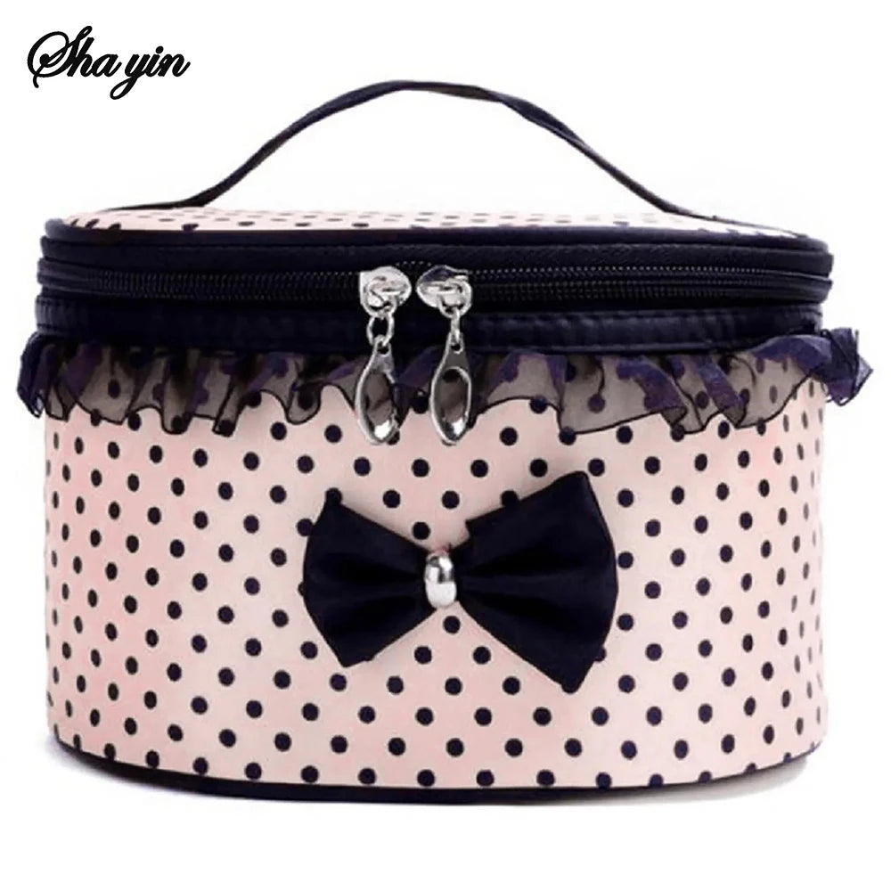 Random Organizer Bag Creative Cylinder Compressible Miscellaneous Toiletries Bag Waterproof Desktop Travel Storage Bag Qme Pink