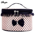 Creative Cylinder Compressible Miscellaneous Toiletries Bag Waterproof Desktop Large Capacity Travel Storage Bag Qme Pink