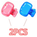Travel Toothbrush Head Covers Toothbrush Protector Cap Brush Pod Case Protective Portable Plastic Clip For Household Travel Qme Blue and Pink