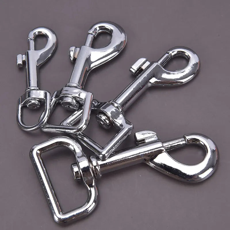 Small Dog Collar Leash Metal Buckle Hardware Sets Straps Swivel Pet Qme