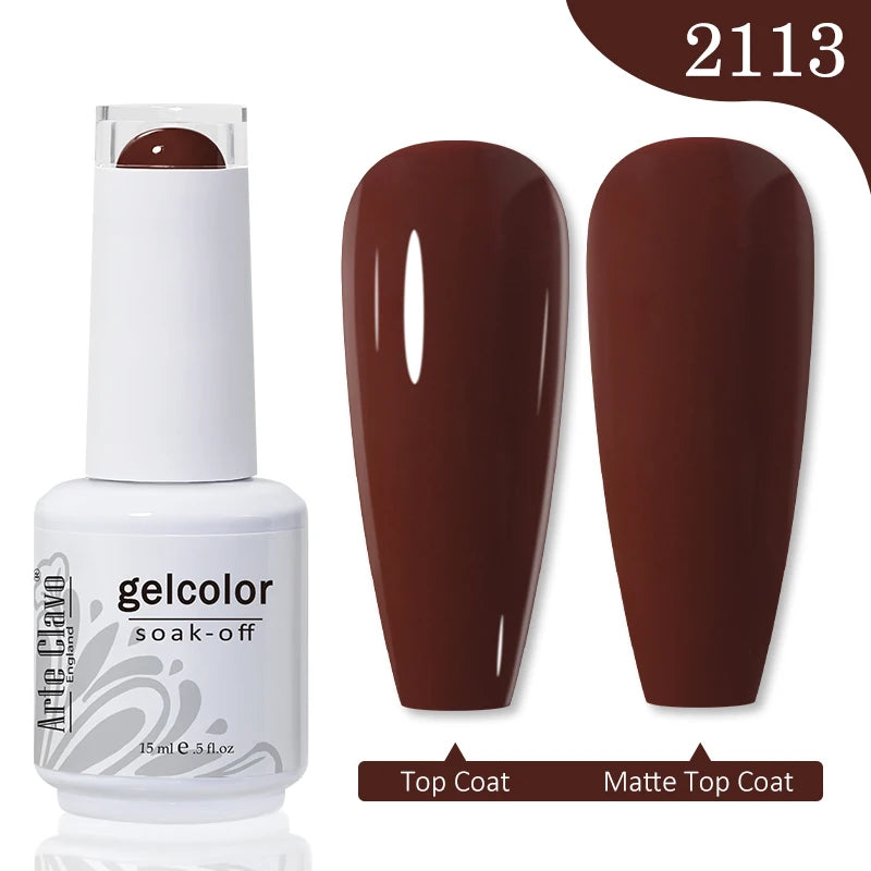 Arte Clavo Gel Nail Polishes Pink Nude Hybrid Lak Manicure