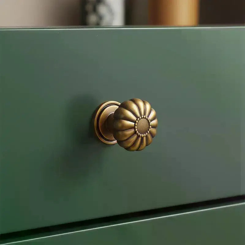 French-style Vintage Brass Handles For Wardrobe Doors Drawers Cabinets Shoe Cabinets And Furniture In Antique Bronze Color Qme