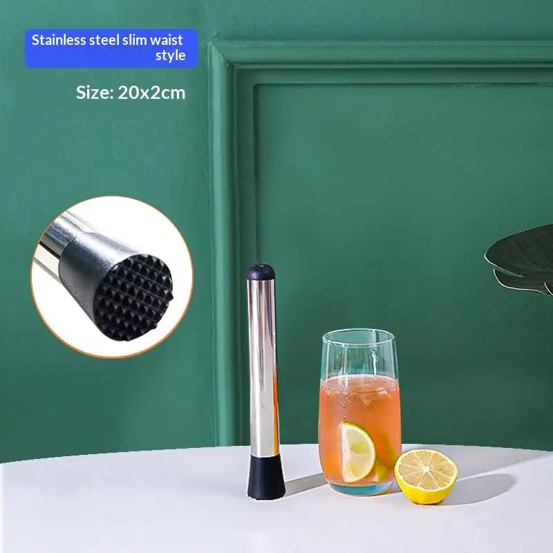 Stainless Steel Crushed Ice Hammer Multifunctional Popsicle Sticks Qme 20cm