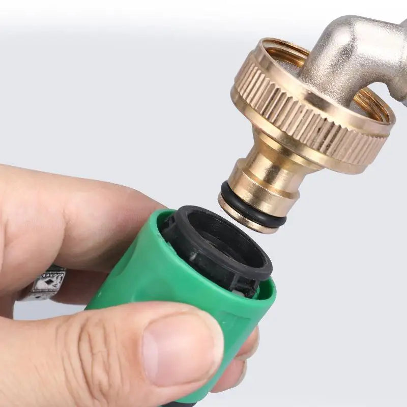 Pressure Washer Hose Adaptor Brass Hose Tap Connector 3/4'' 1/2'' Threaded Garden Water PIPE Adapter Fitting Watering Equipment. Qme