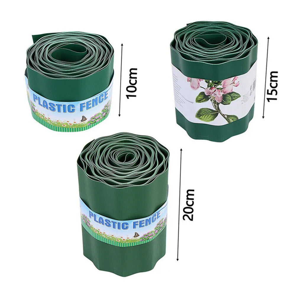 10cm 15cm 20cm Garden Grass Lawn Edge Border Fence Path DIY Flexible Lawn Edging Border Fence For Outdoor Landscape Garden Decor Qme
