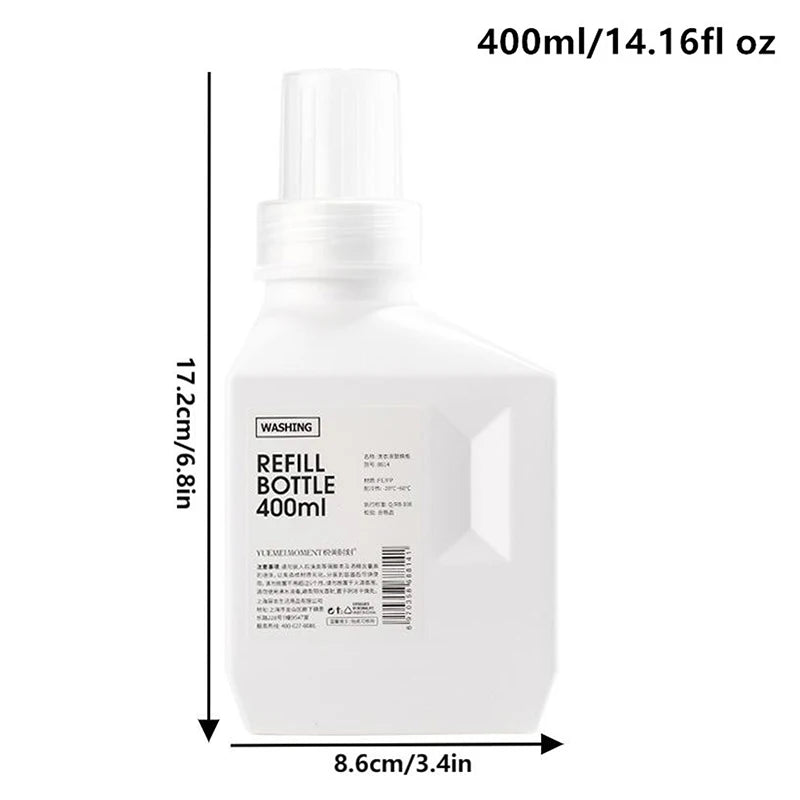400 600 Large Capacity Softener Laundry Detergent Bottles Storage Qme 400ml White